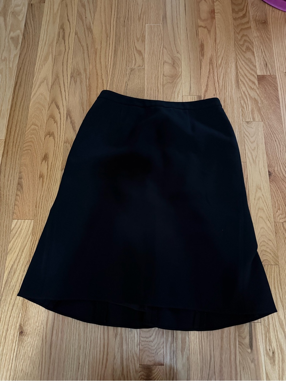 Ann Taylor Black High-Low A-Line Skirt